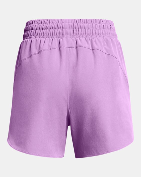 Shorts tejidos de 13 cm UA Flex para mujer, Purple, pdpMainDesktop image number 5